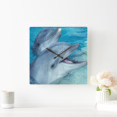 Horloge Carrée Dolphin clock (Maison)