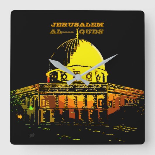 Horloge Carrée Dôme du Rocher, Jérusalem (Recto)