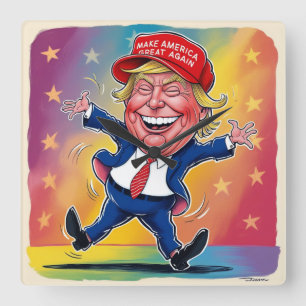 Horloge Carrée Donald Trump 2024