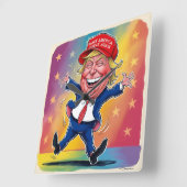 Horloge Carrée Donald Trump 2024 (Angle)