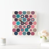 Horloge Carrée Dots of the Horizon (Maison)