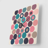 Horloge Carrée Dots of the Horizon (Angle)