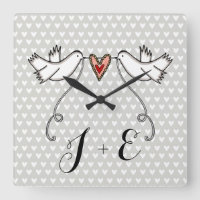 Doves blanches personnalisées Mariage Cadeau Acryl