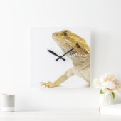 Horloge Carrée Dragon barbu (Pogona Vitticeps) (Maison)