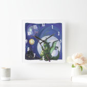 Horloge Carrée Dragon Watch Art (Maison)