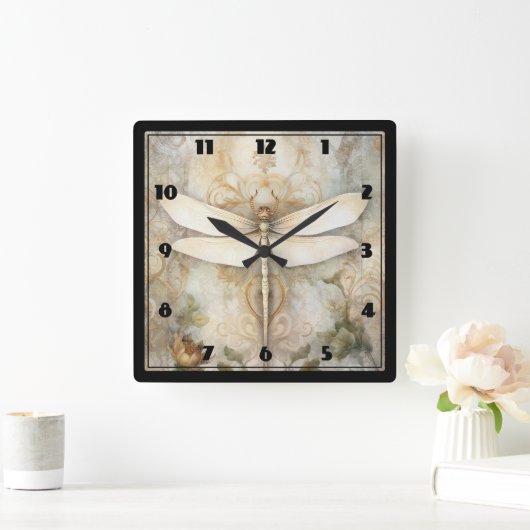 Horloge Carrée Dragonfly (Maison)