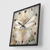 Horloge Carrée Dragonfly (Angle)