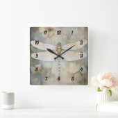 Horloge Carrée Dragonfly (Maison)