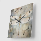 Horloge Carrée Dragonfly (Angle)