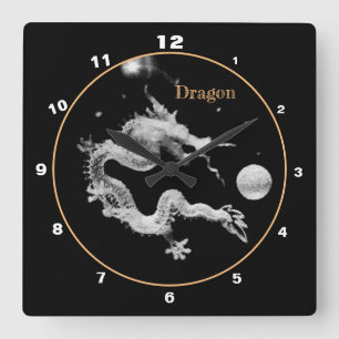 Horloge Carrée Dragons & Cristal Dragon Lore /Naissance du Dragon