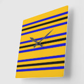Horloge Carrée Drapeau de la Barbade (Angle)