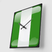 Horloge Carrée Drapeau de l'île Norfolk (Angle)