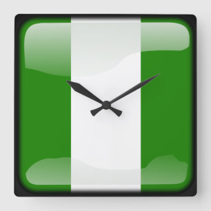 Horloge Carrée Drapeau de l'île Norfolk