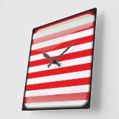 Horloge Carrée Drapeau de Malaisie (Angle)