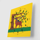 Horloge Carrée Drapeau du comté historique du Berkshire (Angle)