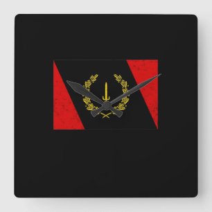 Horloge Carrée Drapeau du patrimoine afro-américain 1967