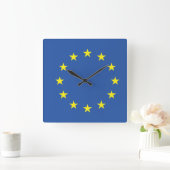 Horloge Carrée Drapeau Europe unie (Maison)