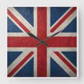 Horloge Carrée Drapeau Union Jack (Recto)