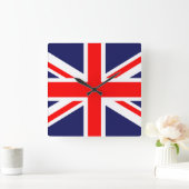 Horloge Carrée Drapeau Union Jack - UK (Maison)