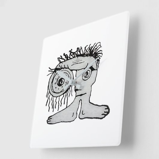 Horloge Carrée Drawing Weird Fantasy (Angle)