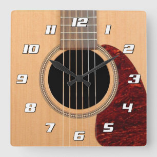 Horloge Carrée Dreadnought Acoustic 6 String Guitare avec des nom