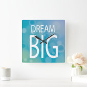 Horloge Carrée Dream Big (Maison)