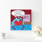 Horloge Carrée Dream of a Better World : (Maison)