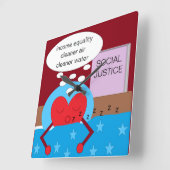 Horloge Carrée Dream of a Better World : (Angle)