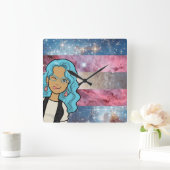Horloge Carrée DreamsIntoRealityComics Ashlyn Tempest Couverture (Maison)