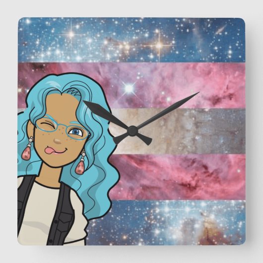 Horloge Carrée DreamsIntoRealityComics Ashlyn Tempest Couverture (Recto)