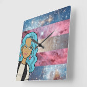 Horloge Carrée DreamsIntoRealityComics Ashlyn Tempest Couverture (Angle)