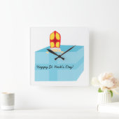 Horloge Carrée Drôle mignon St Nicholas Dutch Sinterklaas Kids Ar (Maison)