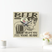 Horloge Carrée Drunker Sit Here (Maison)