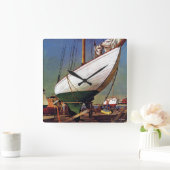 Horloge Carrée Dry Dock par John Atherton (Maison)