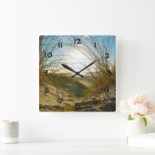 Horloge Carrée Dünengras und Meer - (Maison)