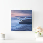 Horloge Carrée Dusk At Moonstone Beach (Maison)