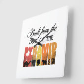 Horloge Carrée Dust of The Pyramid | Wall Clock (Angle)