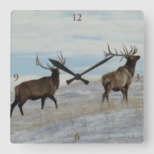 Horloge Carrée E57 Bull Elk Lucky 13 Bull