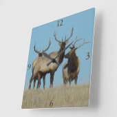 Horloge Carrée E60 Bull Elk Sky Lined (Angle)