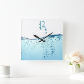 Horloge Carrée Eau (Maison)