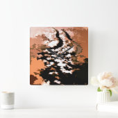 HORLOGE CARRÉE EAU ABSTRAITE (Maison)