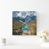 Horloge Carrée Eau | Blue Moon Lake, Chine (Maison)