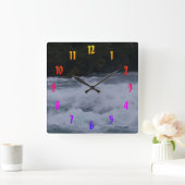 Horloge Carrée Eaux furieuses du Niagara (Maison)