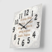 Horloge Carrée Ecclésiaste 3 (Angle)