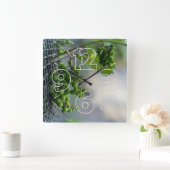 Horloge Carrée Échapper à la clôture (Maison)