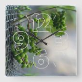 Horloge Carrée Échapper à la clôture (Recto)