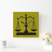 Horloge Carrée Échelles de justice (Maison)