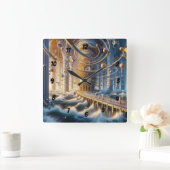 Horloge Carrée Echos de '73 : Le Labyrinthe de Chronos Ocean (Maison)