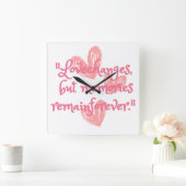 Horloge Carrée Échos intemporels (Maison)