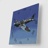 Horloge Carrée Écluse du mur de Spitfire IX de Supermarine. (Angle)
